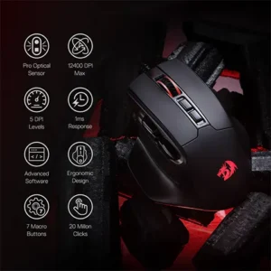 Redragon M806 Bullseye Wired RGB Gaming Mouse - Image 7