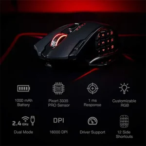 Redragon M913 IMPACT ELITE Wireless Gaming Mouse, 16000 DPI - Image 7
